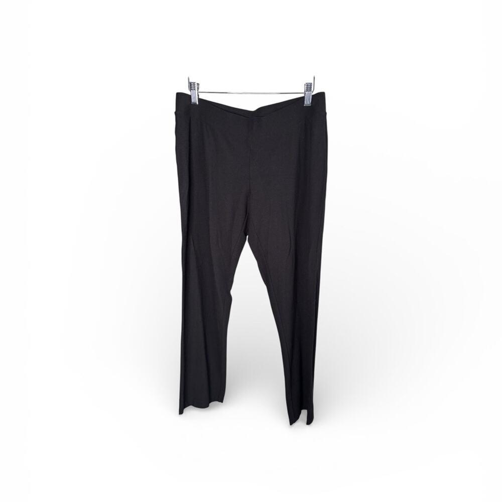 Ann Taylor Black Mid Rise Pull On Ankle Pants Medium